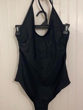 69Slam black halter style one piece swimsuit